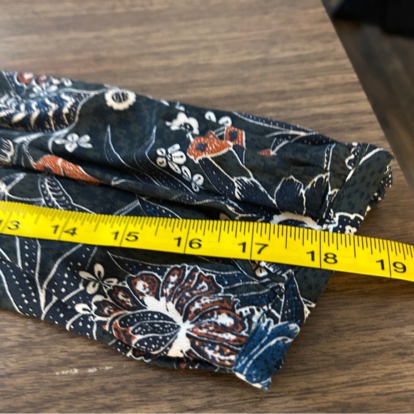 ❤️ Zara Floral Long Sleeve Dress - Black, Blue, Orange M - Picture 12 of 12